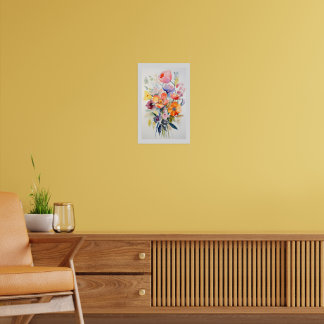 Zeitgenössische florale Wanddekoration Kunst # 1 Poster