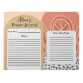 Zeitgenössische Frauen Christliches Prayer Journal Notizblock (Vorderseite)