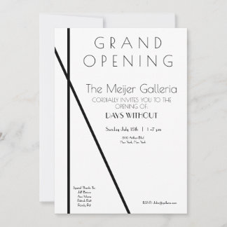 Zeitgenössische Galerie Eröffnung Save The Date