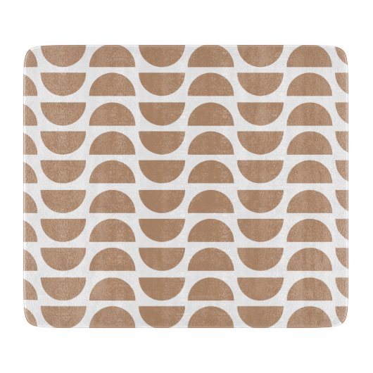 Zeitgenössische gelbe Abstrakte Geometrie Schneidebrett (Vorderseite)