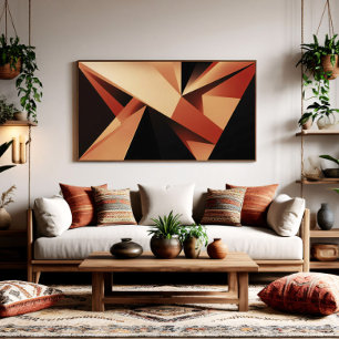 Zeitgenössische Geometrie Moderne Abstraktion Poster