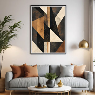Zeitgenössische geometrische Harmonie Poster