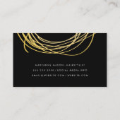 Zeitgenössische Gold-Scribble mit Monogram Visitenkarte (Rückseite)