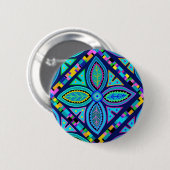 Zeitgenössische Granny-Platz-Blume Button (Vorne & Hinten)