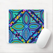Zeitgenössische Granny-Platz-Blume Mousepad (Mit Mouse)
