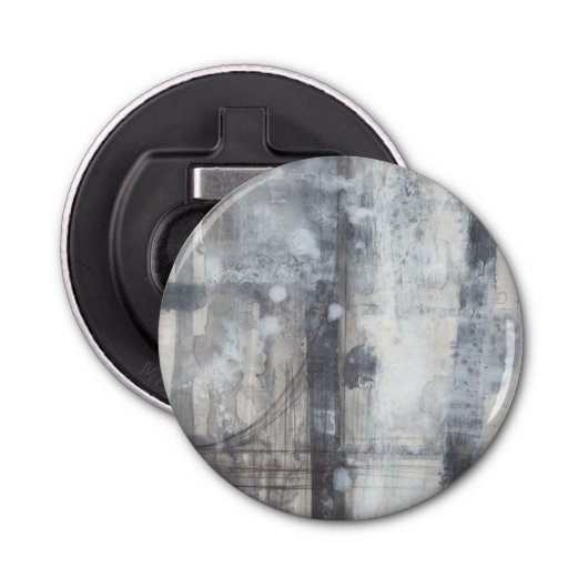 Zeitgenössische graue Malerei Flaschenöffner (Vorderseite)