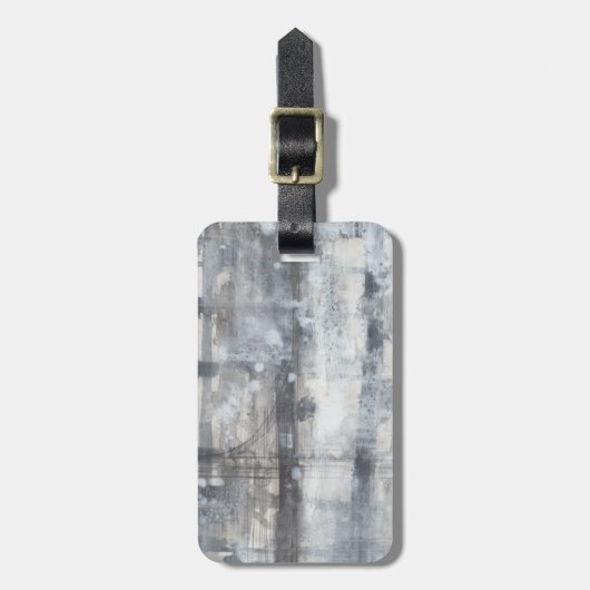 Zeitgenössische graue Malerei Gepäckanhänger (Vorderseite vertikal)