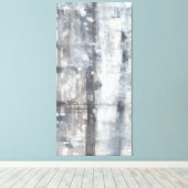 Zeitgenössische graue Malerei Leinwanddruck (Insitu (Holzboden))