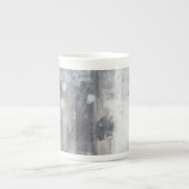 Zeitgenössische graue Malerei Porzellantasse (Vorderseite)
