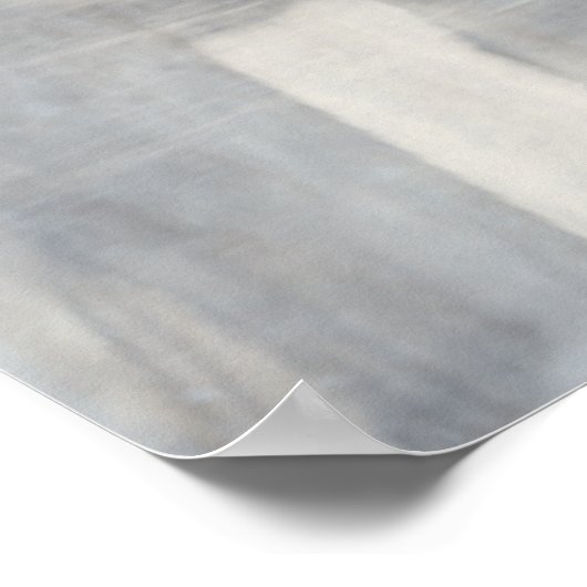 Zeitgenössische graue Malerei Poster (Ecke)