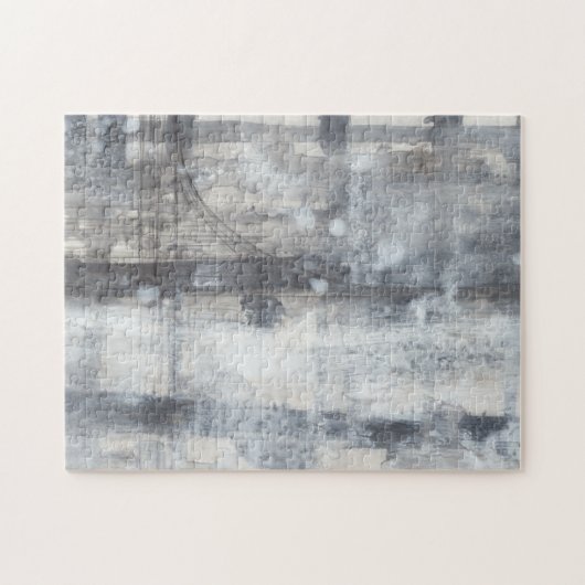 Zeitgenössische graue Malerei Puzzle (Horizontal)