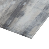 Zeitgenössische graue Malerei Schneidebrett (Ecke)