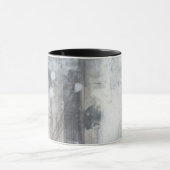 Zeitgenössische graue Malerei Tasse (Zentrum)