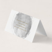 Zeitgenössische graue Wasserfarbe gebürstet Visitenkarten (Rückseite)