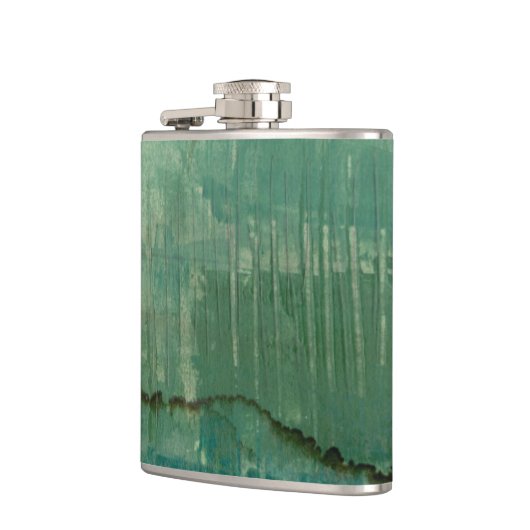 Zeitgenössische grüne Farbe Flachmann (Links)