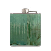 Zeitgenössische grüne Farbe Flachmann (Rückseite)