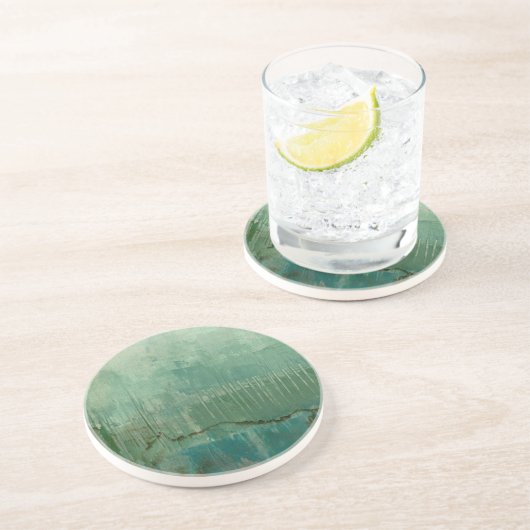 Zeitgenössische grüne Farbe Getränkeuntersetzer (Seite)