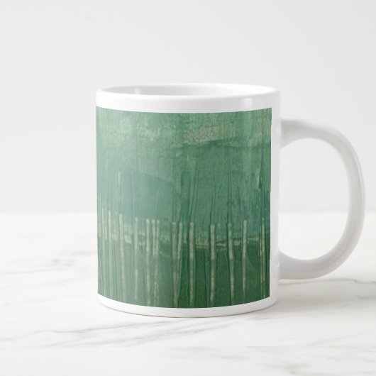 Zeitgenössische grüne Farbe Jumbo-Tasse (Rechts)
