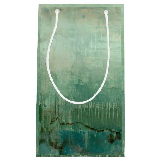 Zeitgenössische grüne Farbe Kleine Geschenktüte (Vorderseite)