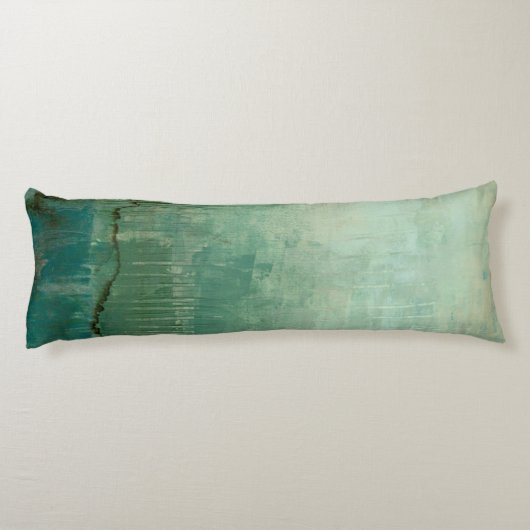Zeitgenössische grüne Farbe Seitenschläferkissen (Rückseite)