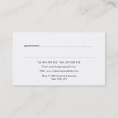 Zeitgenössische grüne Linien Wasserfarbenkünstleri Terminkarte (Rückseite)