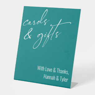 Zeitgenössische Grußkarten mit Handschrift & Gesch Sockelschild