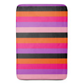 zeitgenössische Halloween-Streifen Badematte (Vorderseite Vertikal)