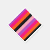 zeitgenössische Halloween-Streifen Serviette (Ecke)