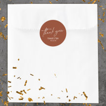 Zeitgenössische Handschrift Terracotta Vielen Dank