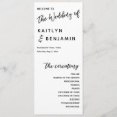 Zeitgenössische Handschrift Typografie Einfach Programm (Vorderseite)