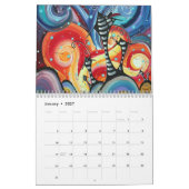 Zeitgenössische Häuser Art Einzigartiger Kalender (Jan 2027)
