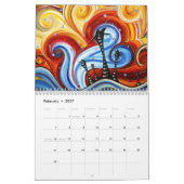 Zeitgenössische Häuser Art Einzigartiger Kalender (Feb 2027)