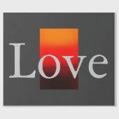 Zeitgenössische Hochzeit der Grauroten Liebe Geschenkpapier (Flach)