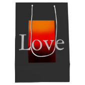 Zeitgenössische Hochzeit der Grauroten Liebe Mittlere Geschenktüte (Rückseite)