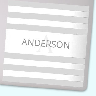 Zeitgenössische Imitate Silver Ombre Streifen & Gr Aufkleber