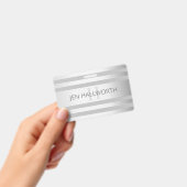 Zeitgenössische Imitate Silver Ombre Streifen & Gr Ausweis (Handheld)