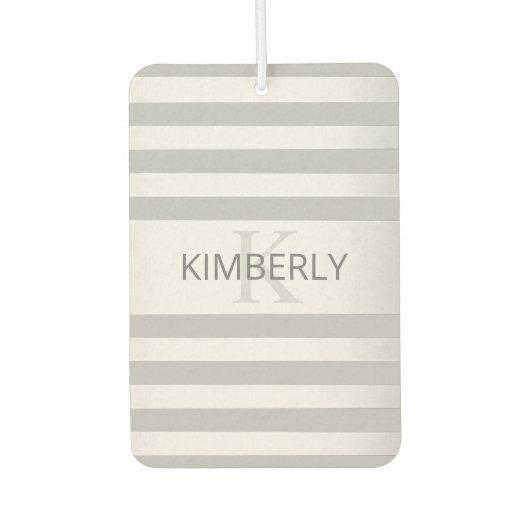 Zeitgenössische Imitate Silver Ombre Streifen & Gr Autolufterfrischer (Vorderseite)