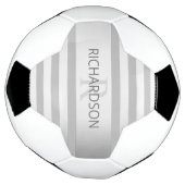 Zeitgenössische Imitate Silver Ombre Streifen & Gr Fußball (Gedreht)