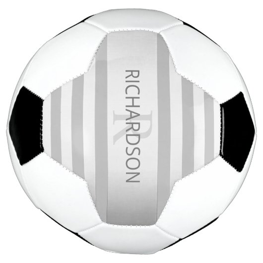 Zeitgenössische Imitate Silver Ombre Streifen & Gr Fußball (Gedreht)