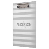 Zeitgenössische Imitate Silver Ombre Streifen & Gr Klemmbrett (Links)