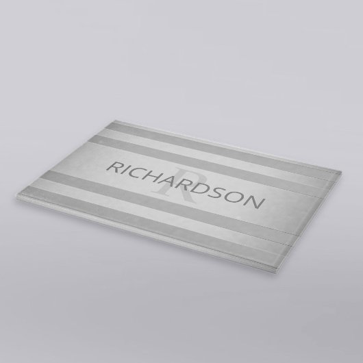 Zeitgenössische Imitate Silver Ombre Streifen & Gr Schneidebrett