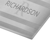 Zeitgenössische Imitate Silver Ombre Streifen & Gr Schneidebrett (Ecke)