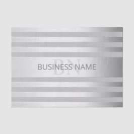 Zeitgenössische Imitate Silver Ombre Streifen & Gr Seidenpapier