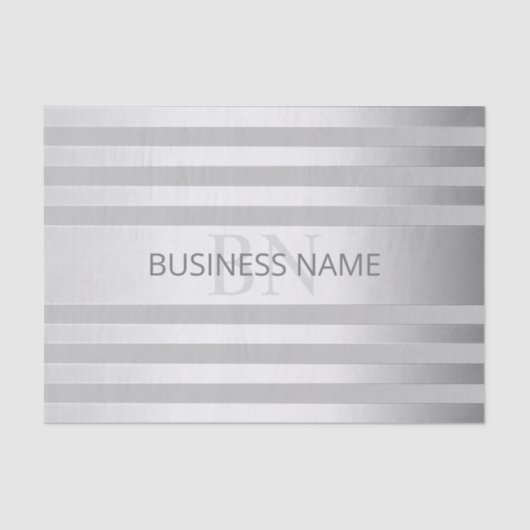 Zeitgenössische Imitate Silver Ombre Streifen & Gr Seidenpapier (Vorderseite)