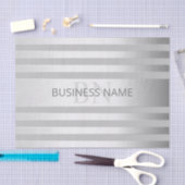 Zeitgenössische Imitate Silver Ombre Streifen & Gr Seidenpapier (Handwerk)