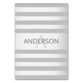 Zeitgenössische Imitate Silver Ombre Streifen & Gr Tischnummer (Rückseite)