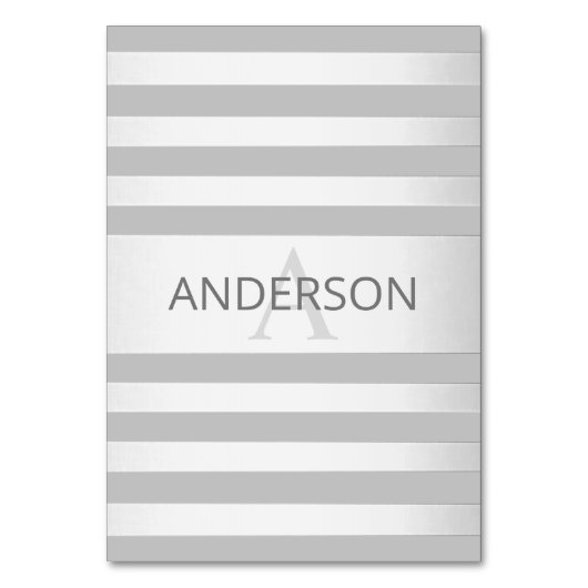 Zeitgenössische Imitate Silver Ombre Streifen & Gr Tischnummer (Vorderseite)