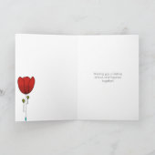 Zeitgenössische Jugendstil-Hochzeit Karte (Innenseite)