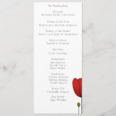 Zeitgenössische Jugendstil-Hochzeit Programm (Rückseite)