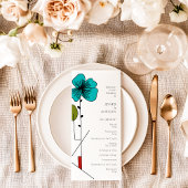 Zeitgenössische Jugendstil-Hochzeit Programm